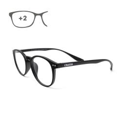 Gafas Lectura Connecticut Negras Aumento +2,0 Patillas Para Colgar Del Cuello , Gafas De Vista, Gafas De Aumento