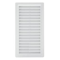 Rejilla Plastico Empotrar Con Malla Posterior 25x12 cm.