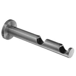 Soporte Zirconio Doble 20 mm. Niquel Mate